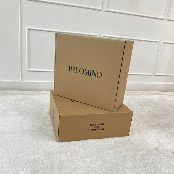 Palomino Box Brown Sedang [Packaging Tas]
