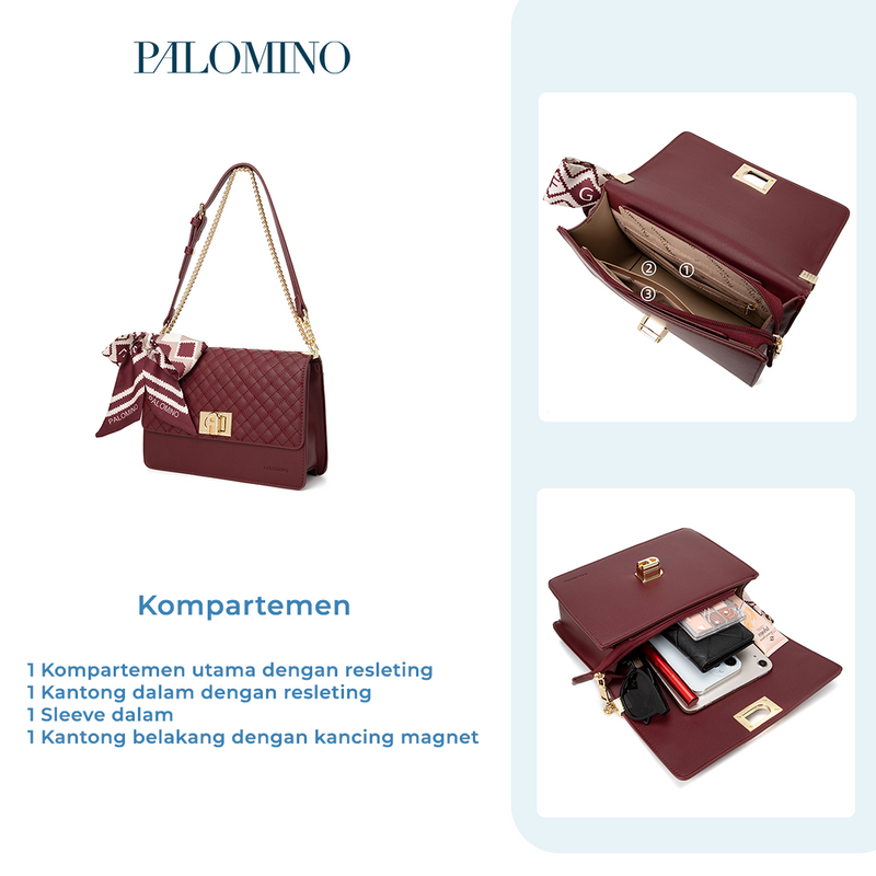 Palomino Marleta Slingbag Wanita - Maroon