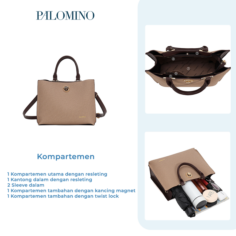 Palomino Finera Handbag Wanita - Khaki