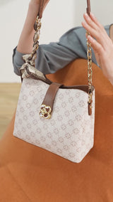 Palomino Bagita Shoulderbag Wanita Warna Khaki